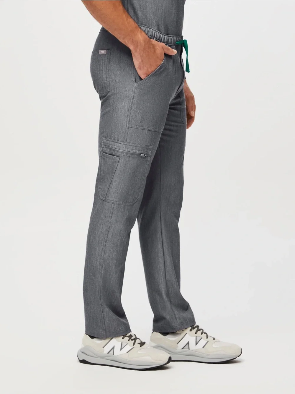 Men's Figs Graphite Gray Drawstring Cairo Cargo Scrub Pants size XXL